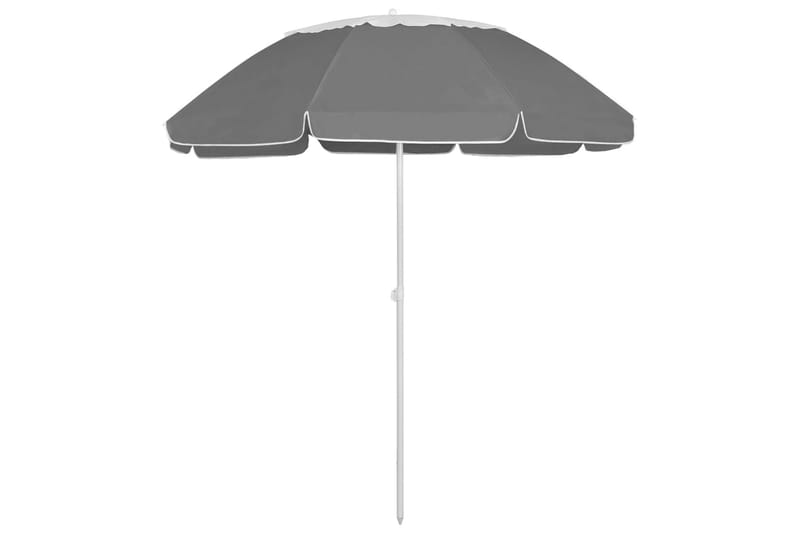 strandparasol 300 cm antracitgrå - Antracit - Havemøbler - Solafskærmning - Parasoller - Strandparasol