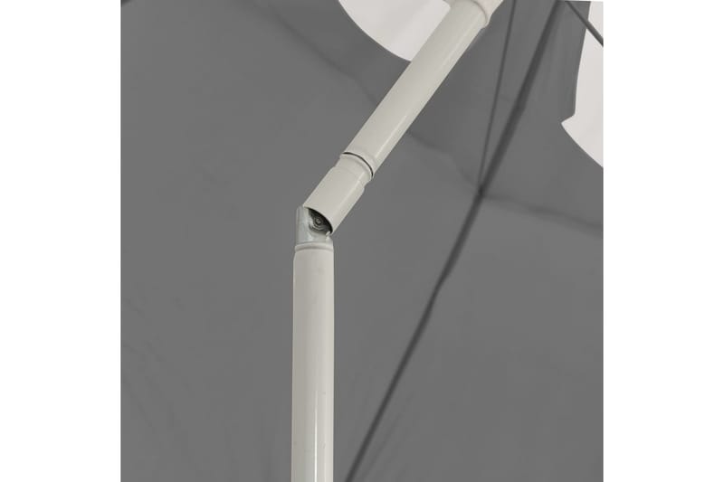 strandparasol 300 cm antracitgrå - Antracit - Havemøbler - Solafskærmning - Parasoller - Strandparasol