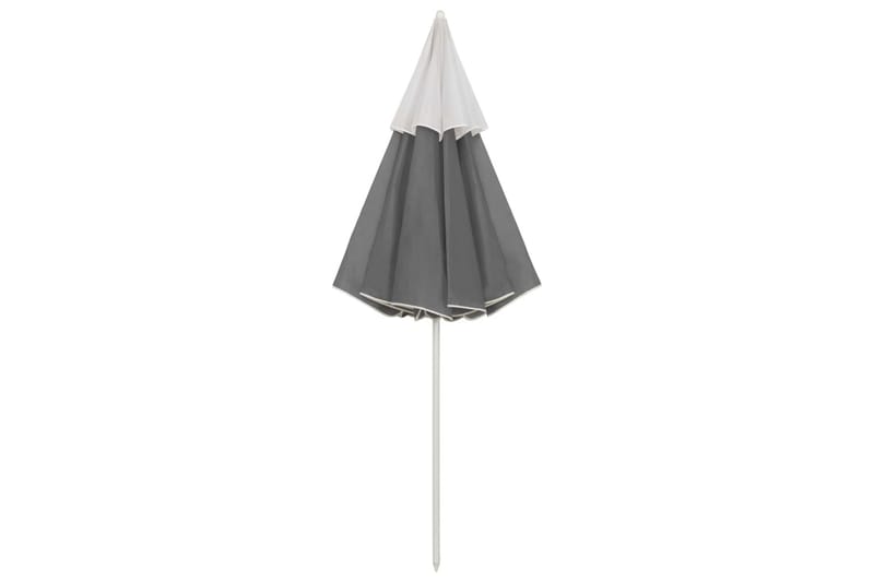 strandparasol 300 cm antracitgrå - Antracit - Havemøbler - Solafskærmning - Parasoller - Strandparasol
