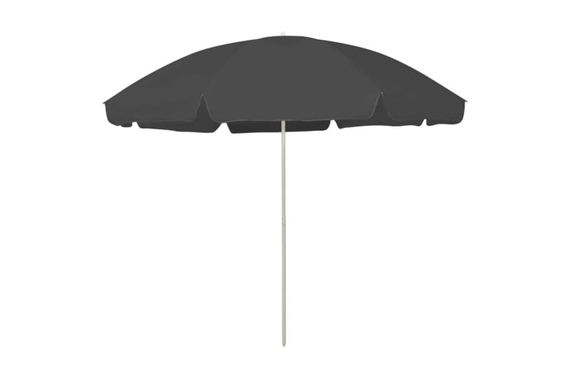 strandparasol 300 cm antracitgrå - Antracit - Havemøbler - Solafskærmning - Parasoller - Strandparasol