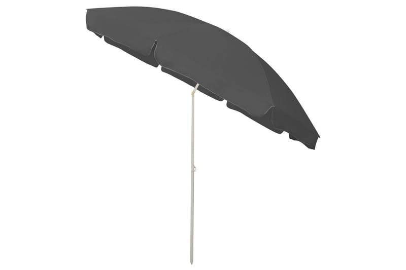 strandparasol 300 cm antracitgrå - Antracit - Havemøbler - Solafskærmning - Parasoller - Strandparasol