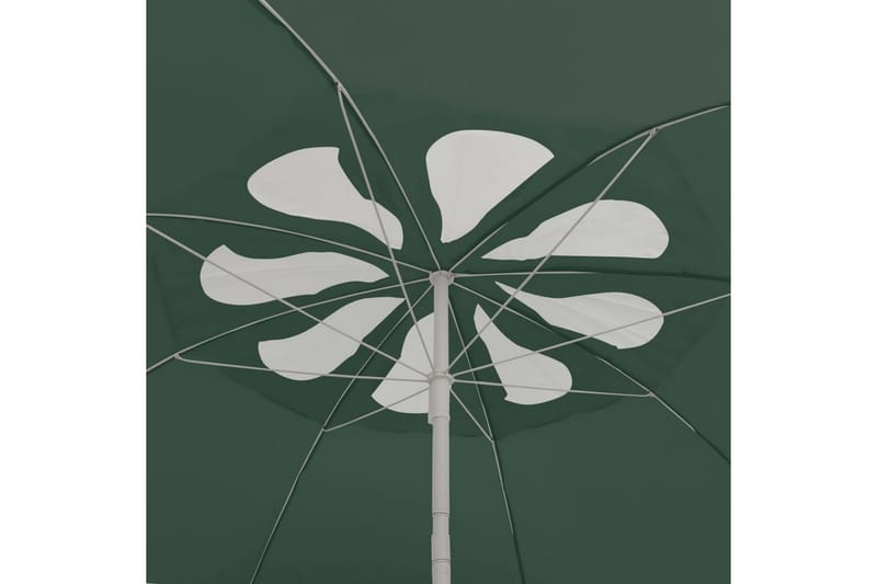 strandparasol 300 cm grøn - Grøn - Havemøbler - Solafskærmning - Parasoller - Strandparasol