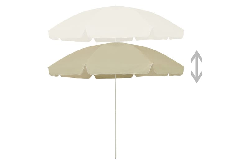 strandparasol 300 cm sandgul - Gul - Havemøbler - Solafskærmning - Parasoller - Strandparasol