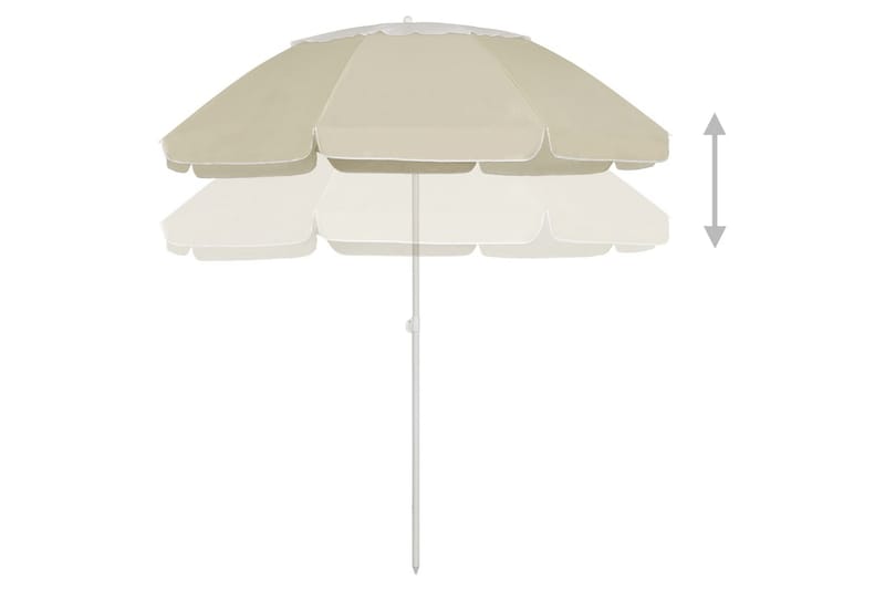 strandparasol 300 cm sandgul - Gul - Havemøbler - Solafskærmning - Parasoller - Strandparasol