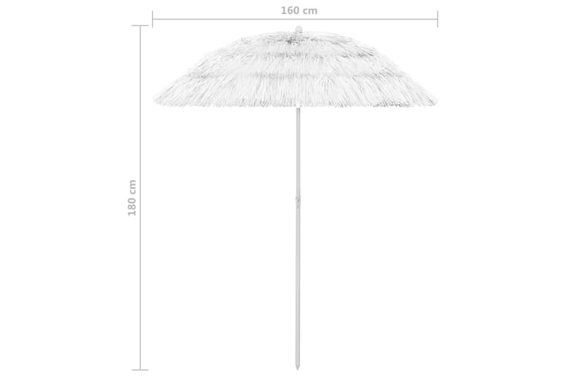 strandparasol 180 cm hvid - Hvid - Havemøbler - Solafskærmning - Parasoller - Strandparasol