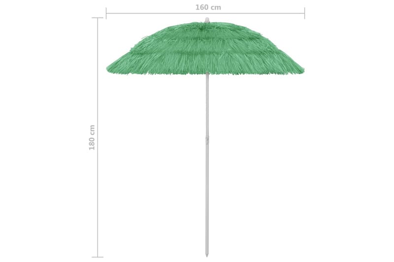 strandparasol 180 grøn - Grøn - Strandparasol