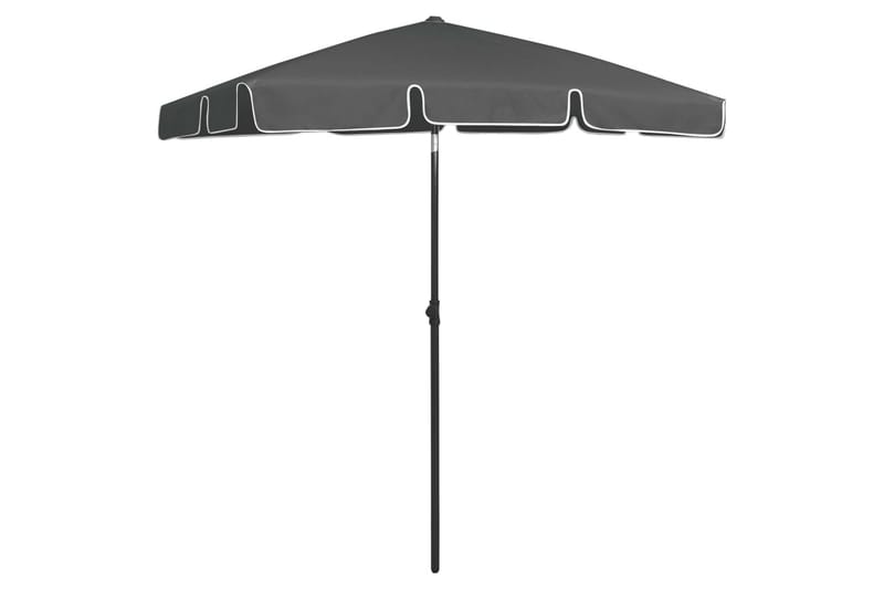strandparasol 180x120 cm antracitgrå - Antracit - Havemøbler - Solafskærmning - Parasoller - Strandparasol