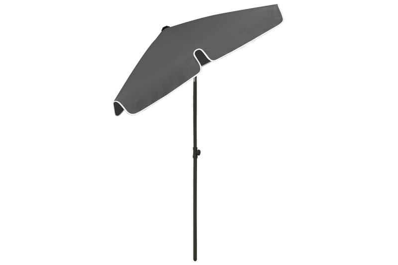 strandparasol 180x120 cm antracitgrå - Antracit - Havemøbler - Solafskærmning - Parasoller - Strandparasol