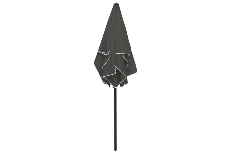 strandparasol 180x120 cm antracitgrå - Antracit - Havemøbler - Solafskærmning - Parasoller - Strandparasol