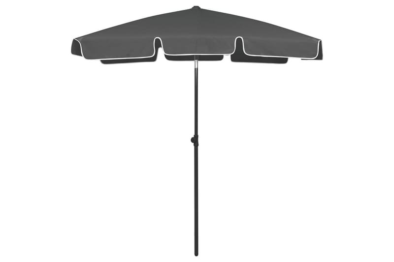 strandparasol 180x120 cm antracitgrå - Antracit - Strandparasol