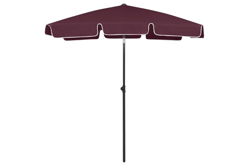 strandparasol 180x120 cm bordeauxfarvet - Rød - Strandparasol