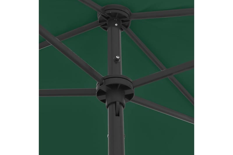 strandparasol 180x120 cm grøn - Grøn - Havemøbler - Solafskærmning - Parasoller - Strandparasol
