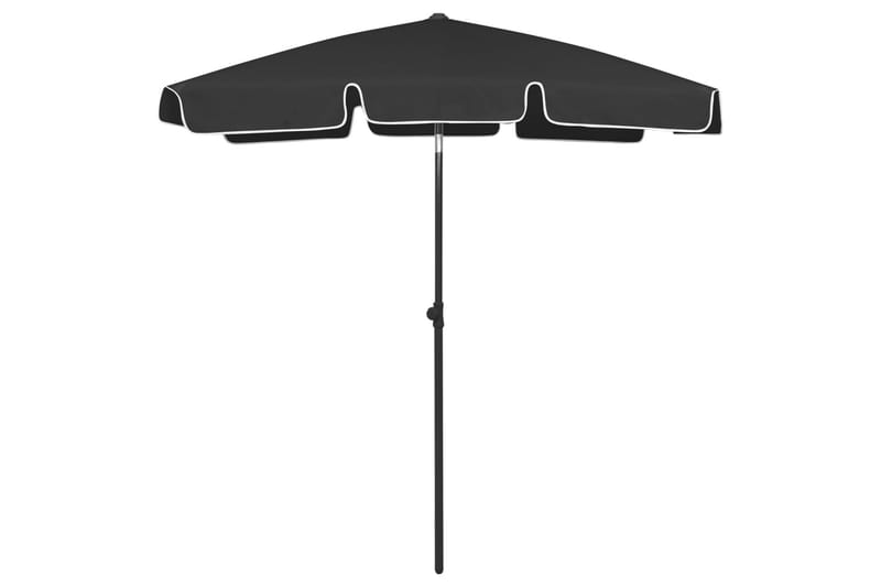 strandparasol 180x120 cm sort - Sort - Strandparasol