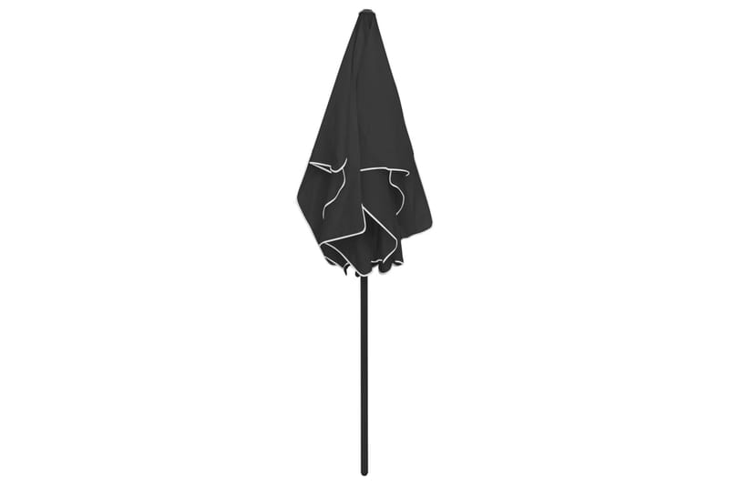strandparasol 180x120 cm sort - Sort - Havemøbler - Solafskærmning - Parasoller - Strandparasol