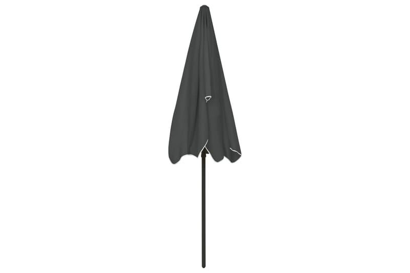 strandparasol 200x125 cm antracitgrå - Antracit - Strandparasol