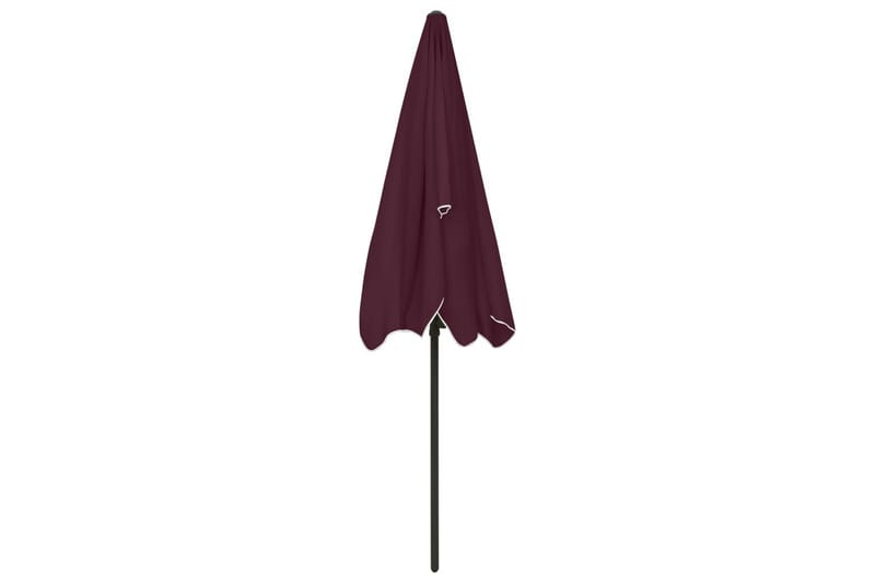 strandparasol 200x125 cm bordeauxrød - Rød - Havemøbler - Solafskærmning - Parasoller - Strandparasol