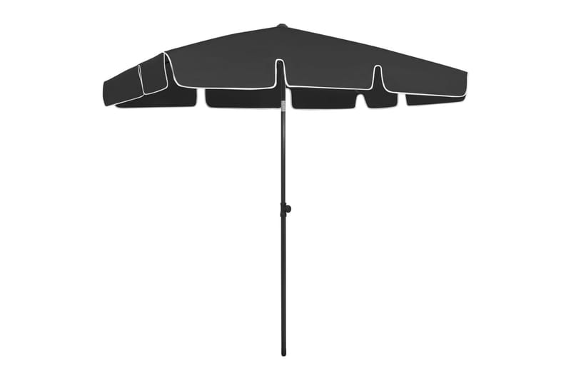 strandparasol 200x125 cm sort - Sort - Havemøbler - Solafskærmning - Parasoller - Strandparasol