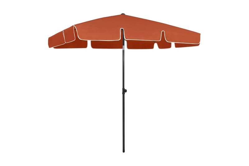 strandparasol 200x125 cm terrakotta - Havemøbler - Solafskærmning - Parasoller - Strandparasol