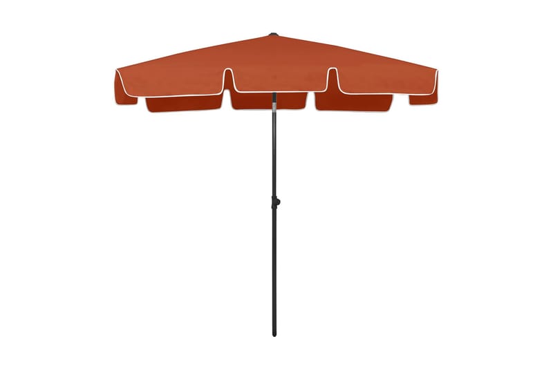 strandparasol 200x125 cm terrakotta - Havemøbler - Solafskærmning - Parasoller - Strandparasol