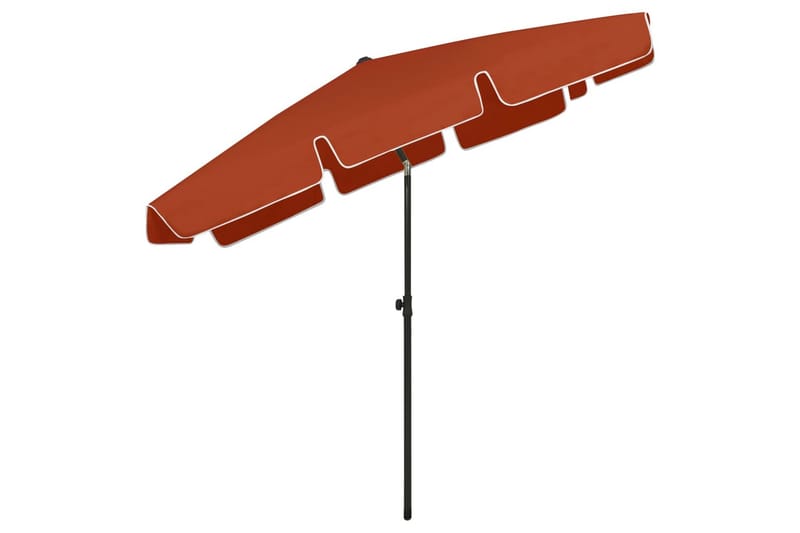 strandparasol 200x125 cm terrakotta - Havemøbler - Solafskærmning - Parasoller - Strandparasol