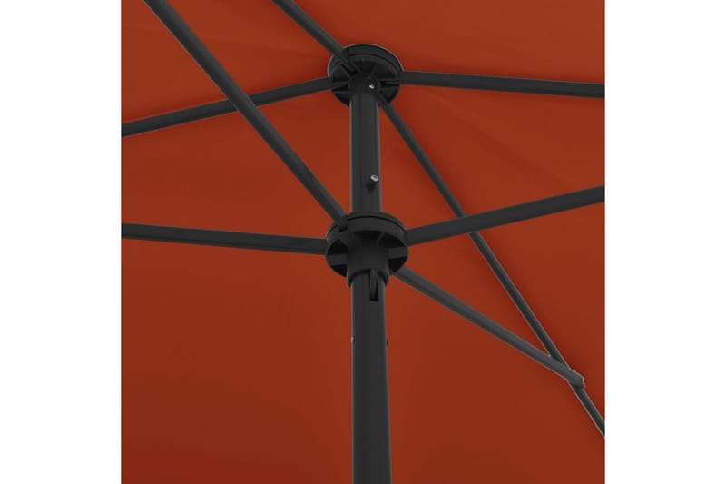 strandparasol 200x125 cm terrakotta - Havemøbler - Solafskærmning - Parasoller - Strandparasol