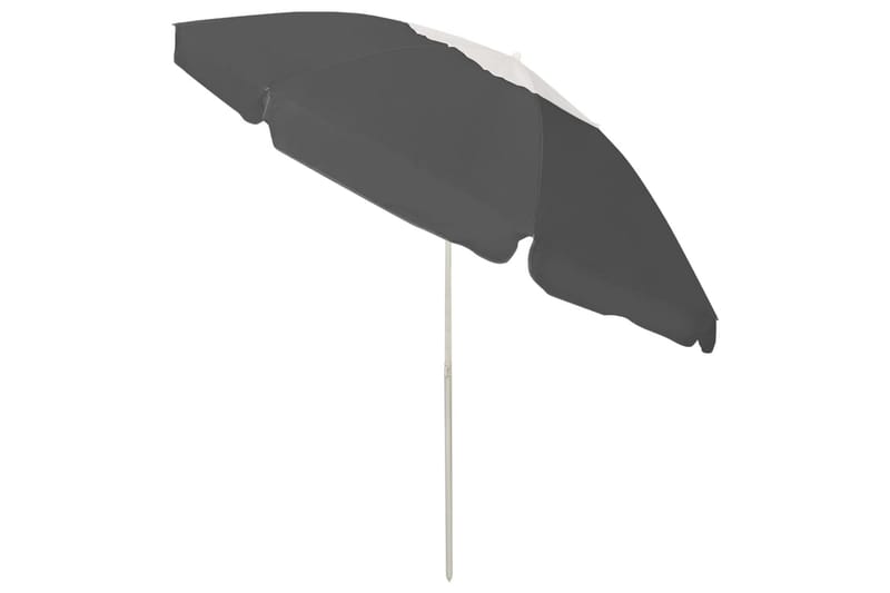 strandparasol 240 cm antracitgrå - Antracit - Havemøbler - Solafskærmning - Parasoller - Strandparasol
