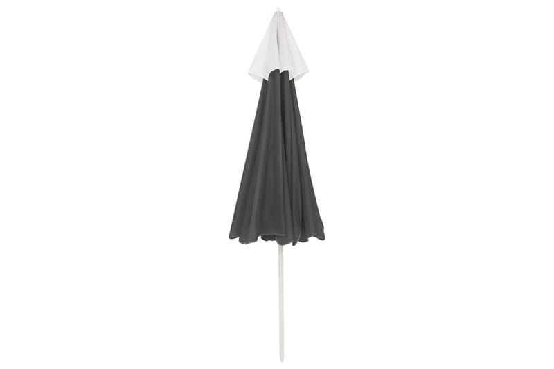 strandparasol 240 cm antracitgrå - Antracit - Havemøbler - Solafskærmning - Parasoller - Strandparasol
