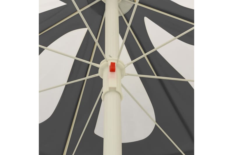 strandparasol 240 cm antracitgrå - Antracit - Havemøbler - Solafskærmning - Parasoller - Strandparasol