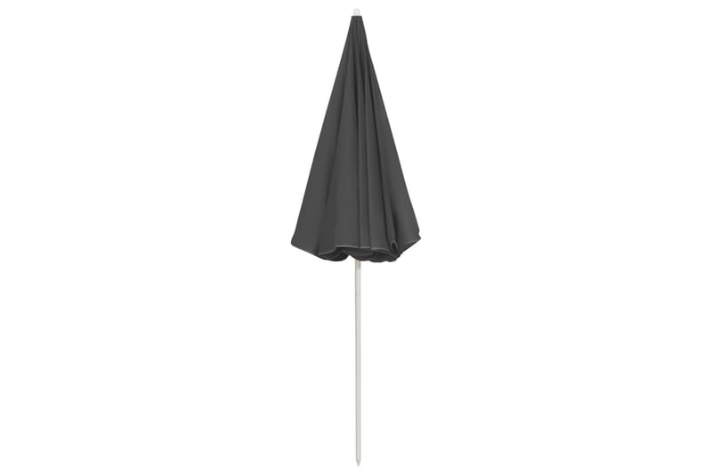 strandparasol 240 cm antracitgrå - Antracit - Havemøbler - Solafskærmning - Parasoller - Strandparasol