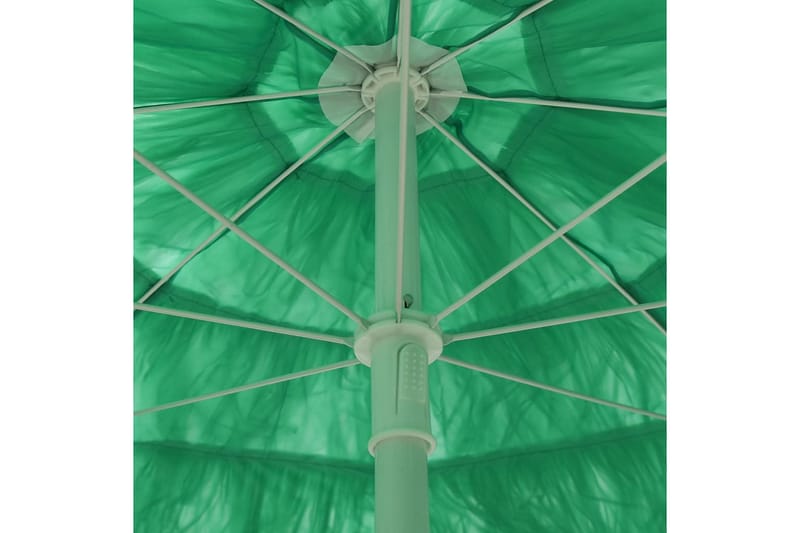 strandparasol 240 cm grøn - Grøn - Havemøbler - Solafskærmning - Parasoller - Strandparasol