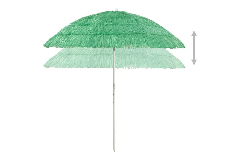 strandparasol 240 cm grøn - Grøn - Havemøbler - Solafskærmning - Parasoller - Strandparasol
