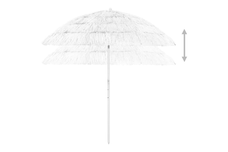 strandparasol 240 cm hvid - Hvid - Havemøbler - Solafskærmning - Parasoller - Strandparasol