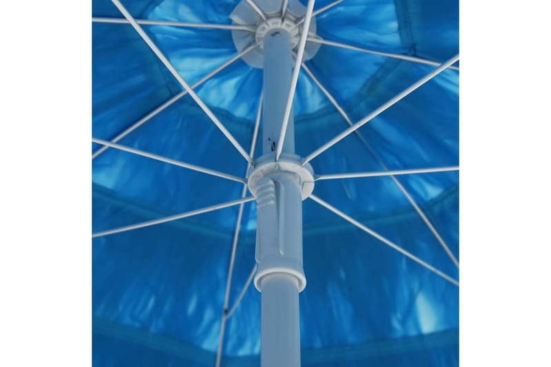 strandparasol 300 cm blå - Blå - Strandparasol