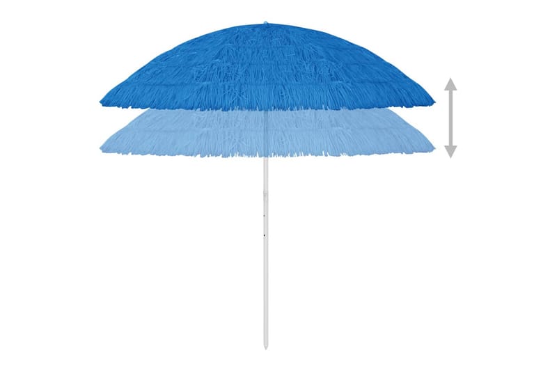 strandparasol 300 cm blå - Blå - Havemøbler - Solafskærmning - Parasoller - Strandparasol