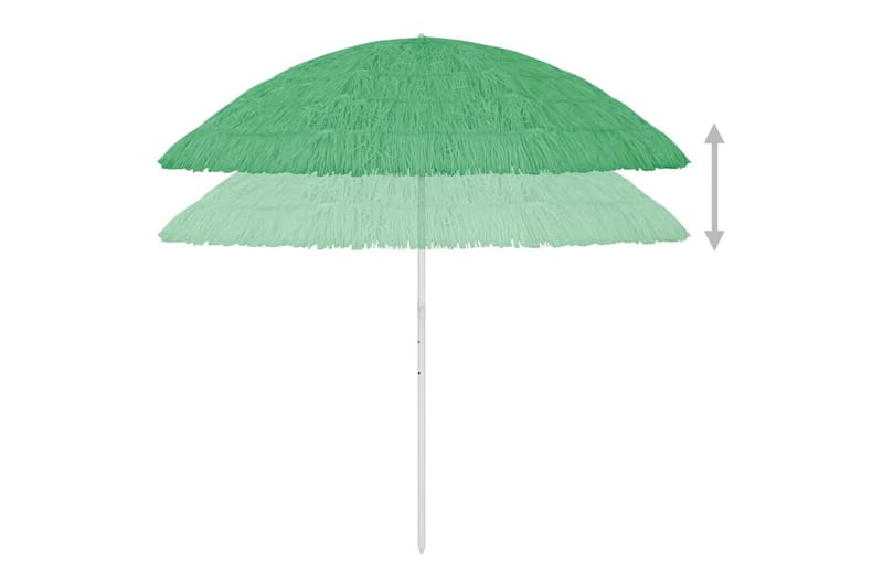 strandparasol 300 grøn - Grøn - Havemøbler - Solafskærmning - Parasoller - Strandparasol