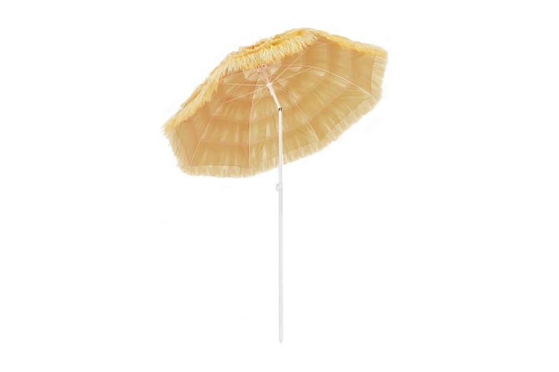 Strandparasol Hawaii-Stil 180 Cm Naturfarvet - Beige - Havemøbler - Solafskærmning - Parasoller - Strandparasol