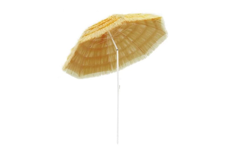 Strandparasol Hawaii-Stil 240 Cm Naturfarvet - Beige - Havemøbler - Solafskærmning - Parasoller - Strandparasol