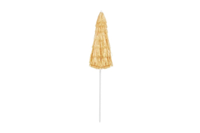 Strandparasol Hawaii-Stil 240 Cm Naturfarvet - Beige - Havemøbler - Solafskærmning - Parasoller - Strandparasol