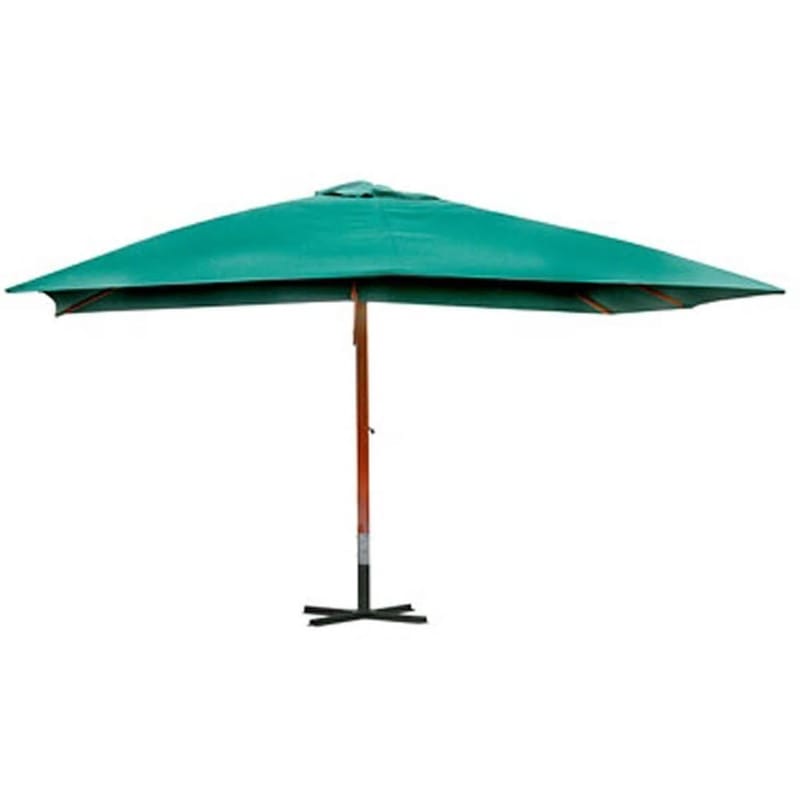 Svævende Parasol Melia 300 X 400 Cm Grøn - Grøn - Parasoller