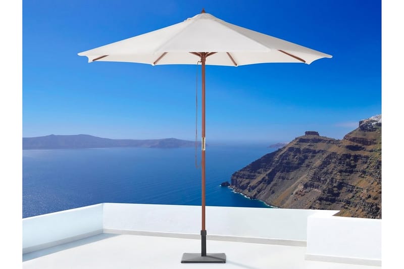 Tuscany Parasol 237 cm - Beige - Havemøbler - Solafskærmning - Parasoller - Strandparasol