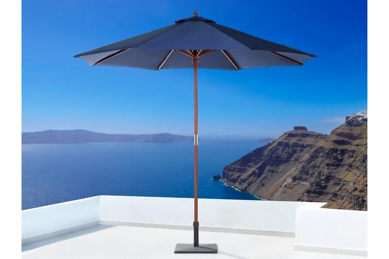 Tuscany Parasol 254 cm - Blå - Havemøbler - Solafskærmning - Parasoller - Balkonparasol