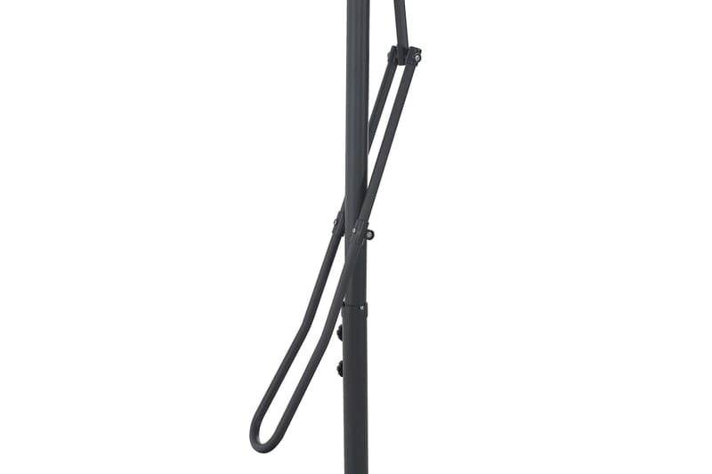 Udendørs Parasol Med Stålstang 250 X 250 Cm Antracitgrå - Grå - Havemøbler - Solafskærmning - Parasoller