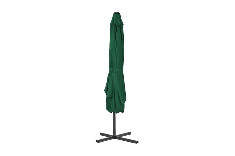 Udendørs Parasol Med Stålstang 250 X 250 Cm Grøn - Grøn - Havemøbler - Solafskærmning - Parasoller