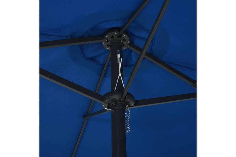 udendørs parasol med aluminiumsstang 460 x 270 cm blå - Blå - Havemøbler - Solafskærmning - Parasoller