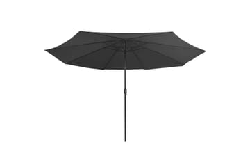Udendørs Parasol Med Metalstang 400 cm Antracitgrå - Grå - Havemøbler - Solafskærmning - Parasoller