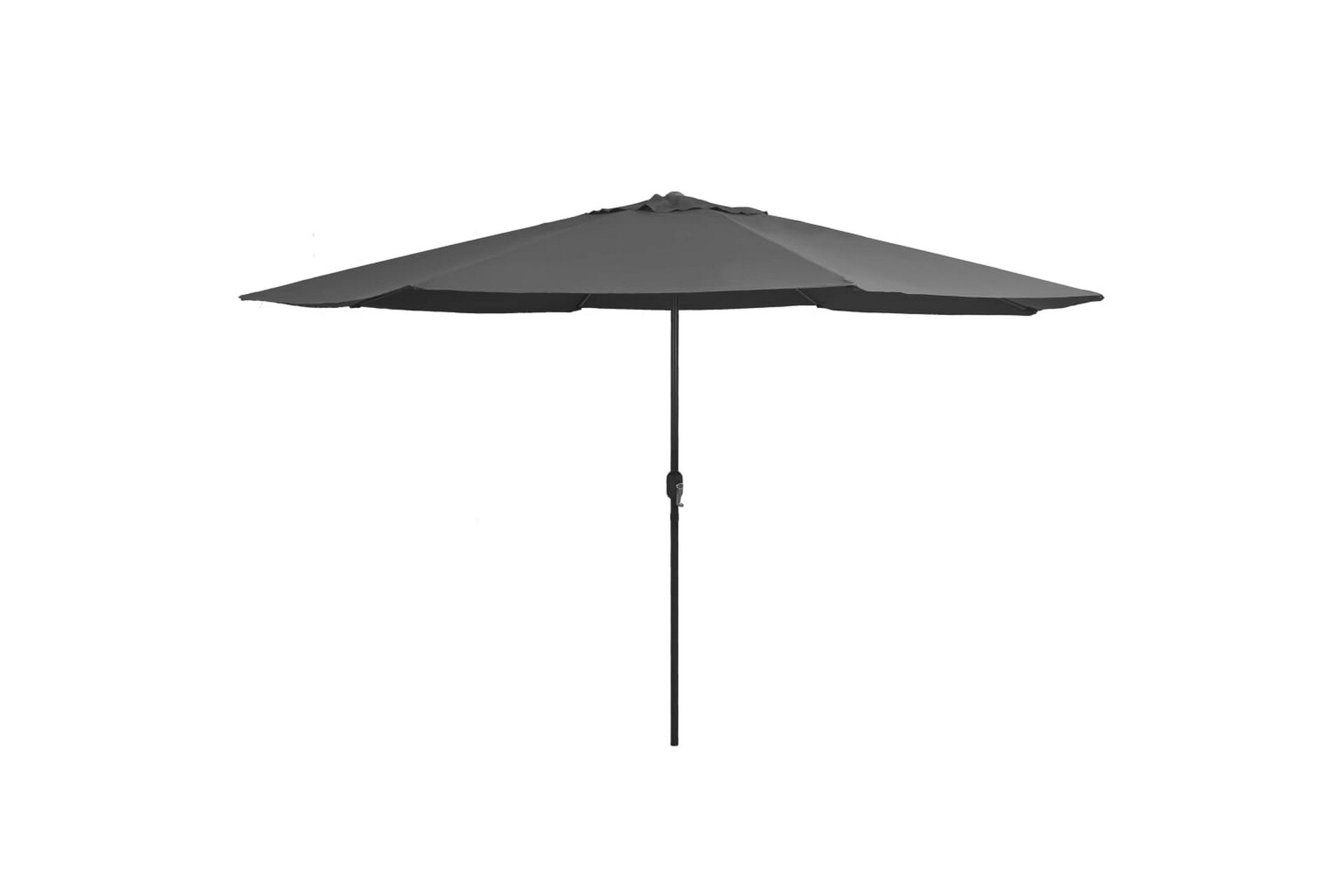 Udendørs Parasol Med Metalstang 400 cm Antracitgrå - Grå - Havemøbler - Solafskærmning - Parasoller