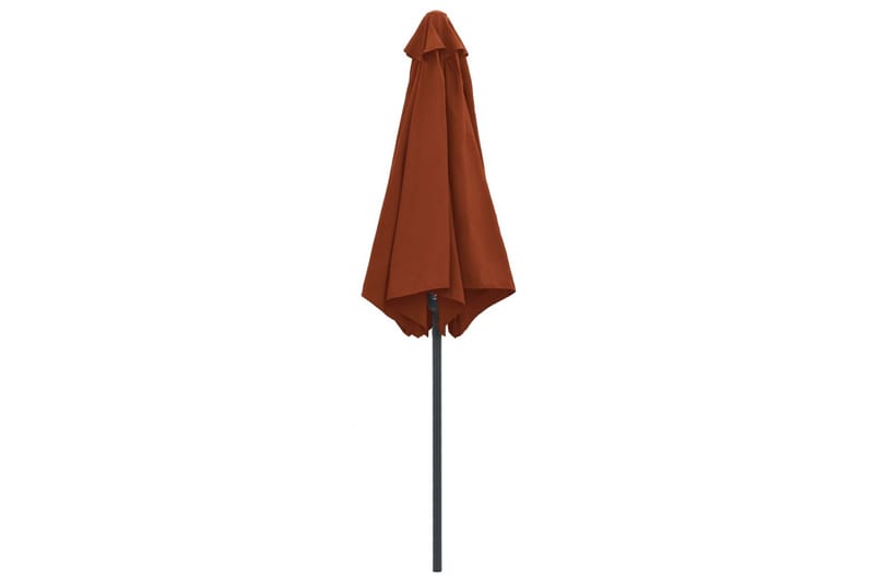 Udendørs Parasol Med Aluminiumsstang 270x246 cm Terracotta - Rød - Havemøbler - Solafskærmning - Parasoller