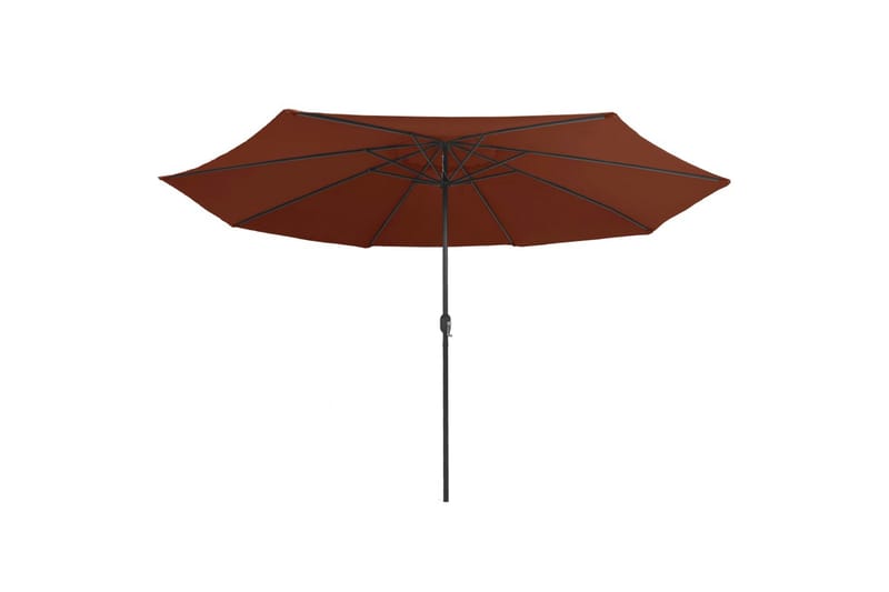 Udendørs Parasol Med Metalstang 400 cm Terracottafarvet - Rød - Havemøbler - Solafskærmning - Parasoller