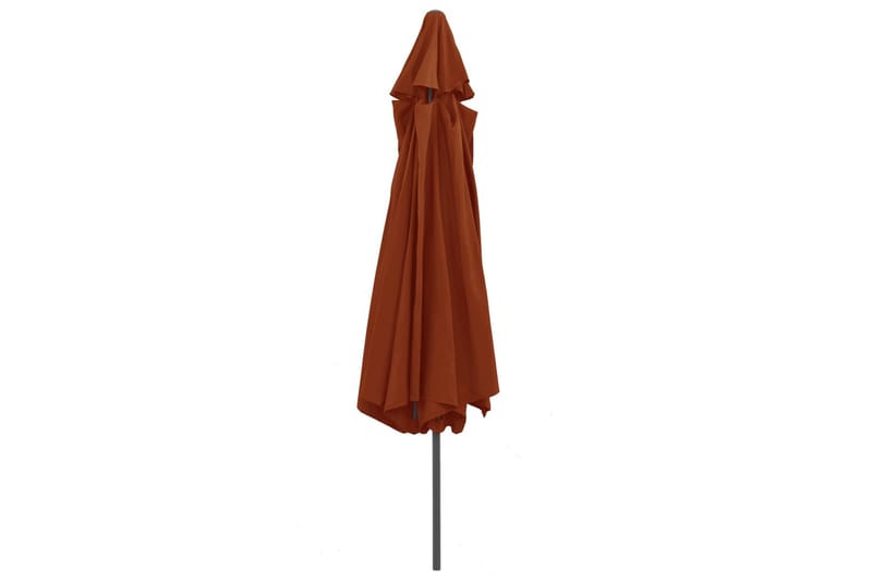 Udendørs Parasol Med Metalstang 400 cm Terracottafarvet - Rød - Havemøbler - Solafskærmning - Parasoller