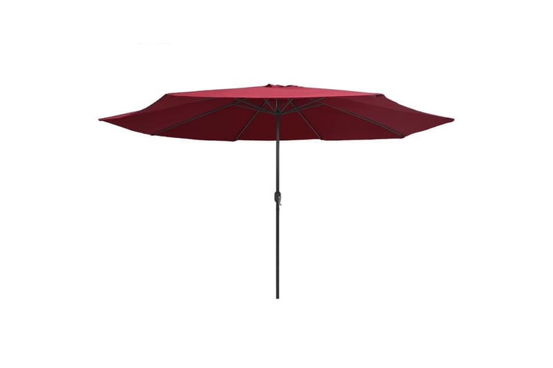 Udendørs Parasol Med Metalstang 400 cm Bordeauxrød - Rød - Havemøbler - Solafskærmning - Parasoller